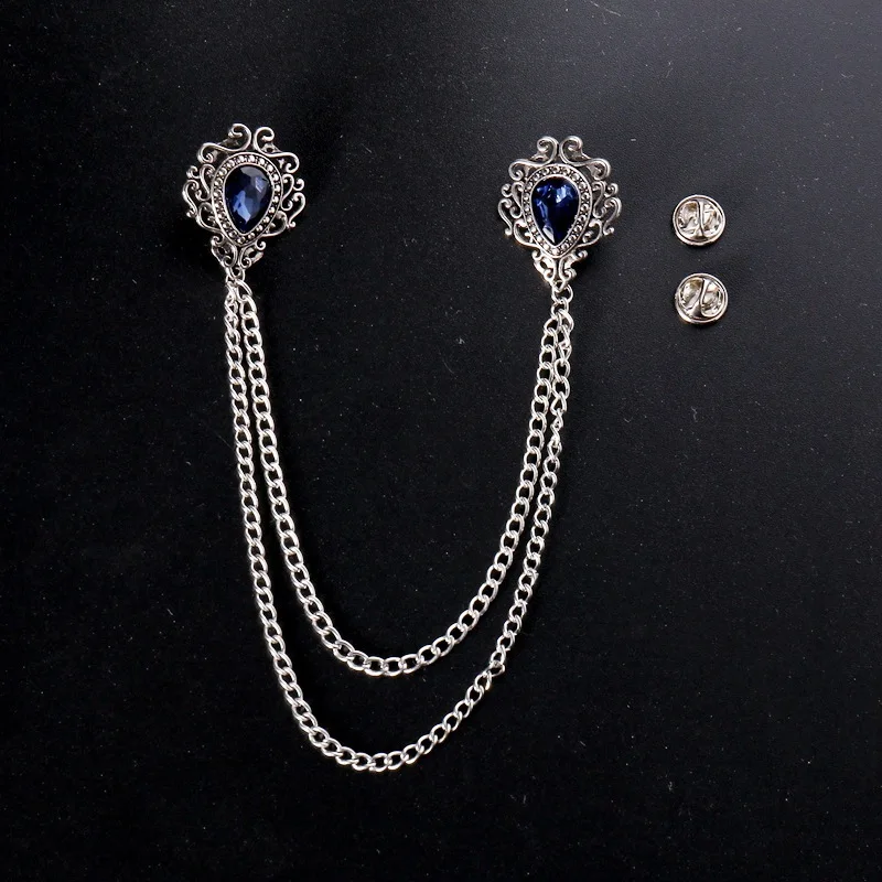 Vintage Brooch Pin - أنيقة خمر سبائك حجر الراين كبير