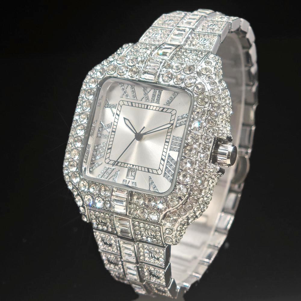 Jewelry And Watches Luxury Brand - ساعة ماسية فاخرة للرجال ماركة UNIGUET