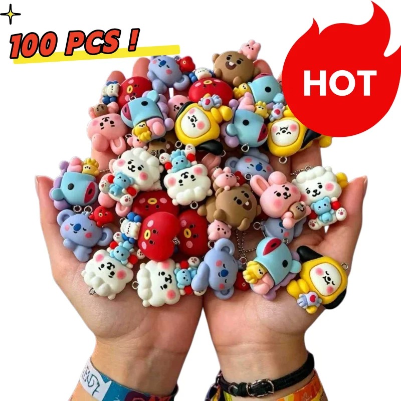 Drop Earrings - 7 قطع من إكسسوارات BT21 الكرتونية