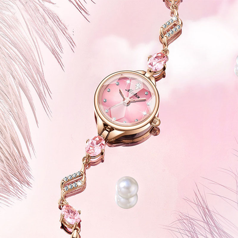 Jewelry And Watches Luxury Brand - ساعة كوارتز للسيدات بقرص ثماني الأضلاع