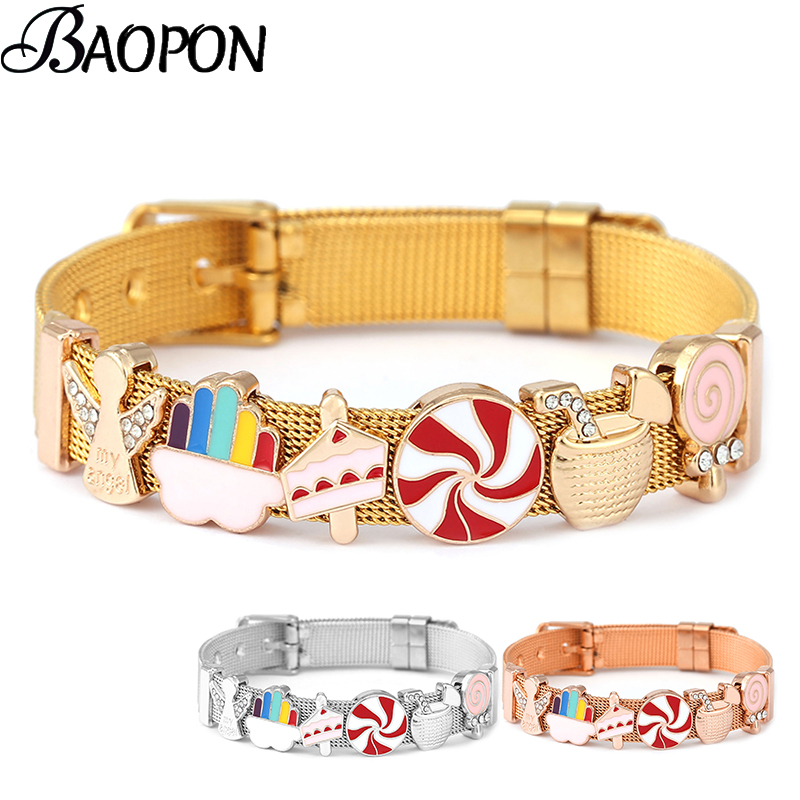 Jewelry Watches For Kids - أساور شبكية من الفولاذ المقاوم للصدأ
