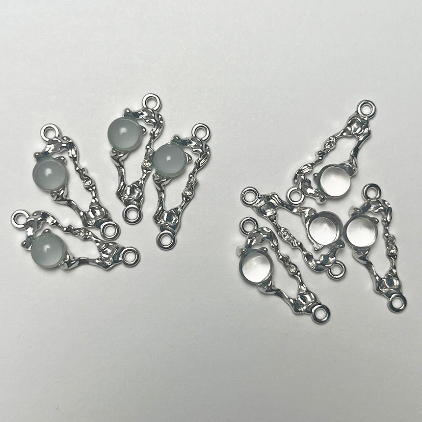 Moon Star Earrings - 10 قطع الهندسة سبائك الزنك سحر
