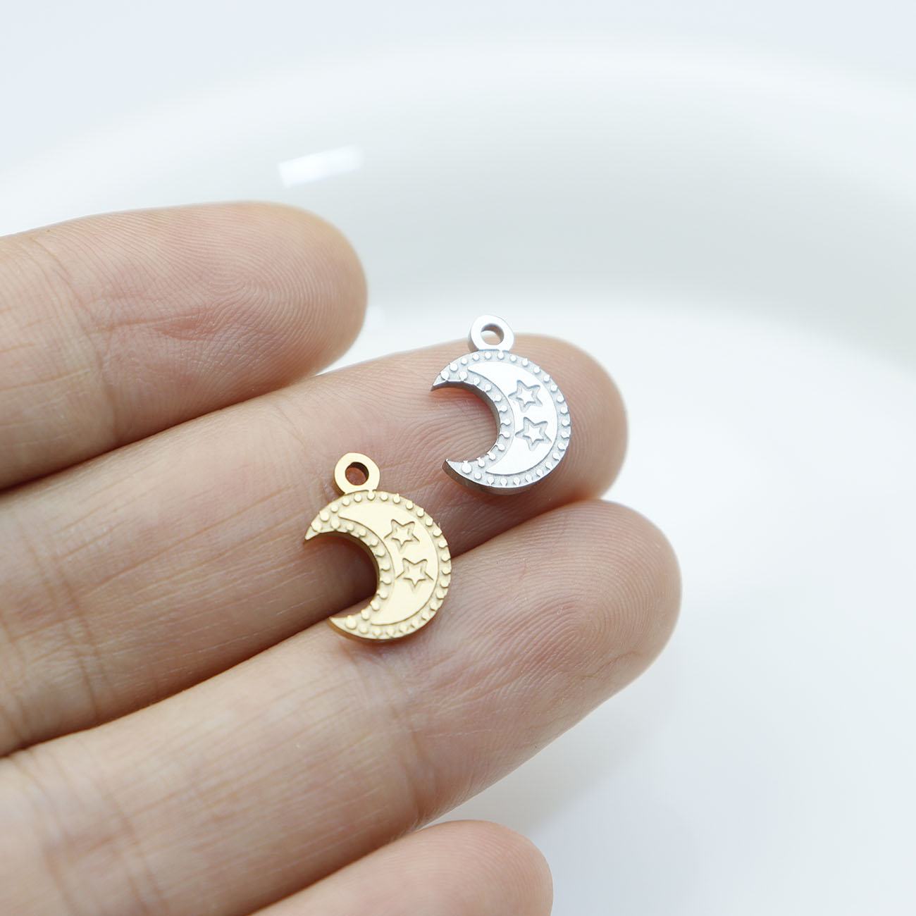 5 قطع الفولاذ المقاوم للصدأ ال - مراجعة Moon Star Earrings وسعره
