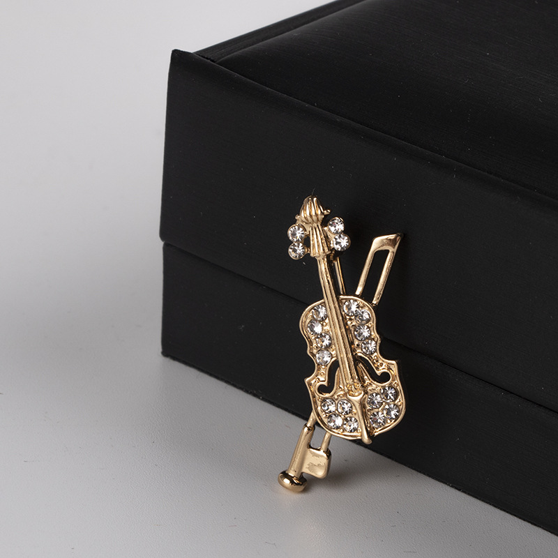 كريستال الكمان بروش مجوهرات فا - مراجعة Vintage Brooch Pin وسعره