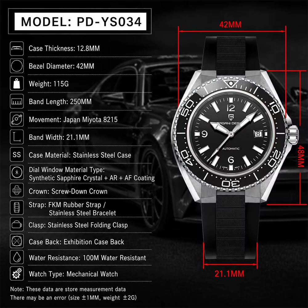 ساعة يد ميكانيكية PAGANI DESIG - مراجعة Mens Mechanical Watch وسعره