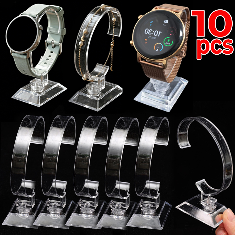 حامل عرض ساعات شفاف على شكل حر - مراجعة Watches Jewelry Holder وسعره
