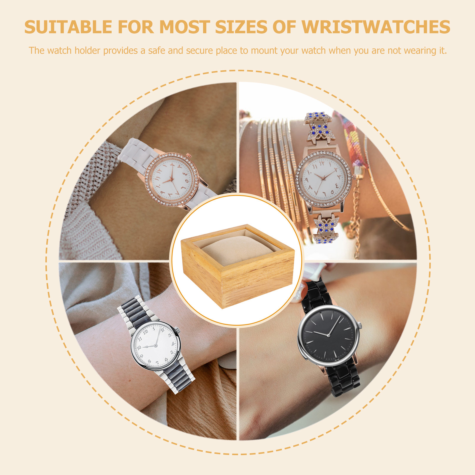 حامل عرض الساعات، وسادة تخزين  - مراجعة Watches Jewelry Holder وسعره