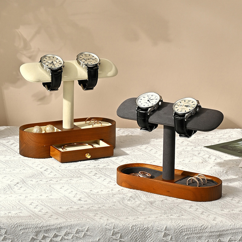 Oirlv خشب متين ساعة منظم الرف  - مراجعة Watches Jewelry Holder وسعره