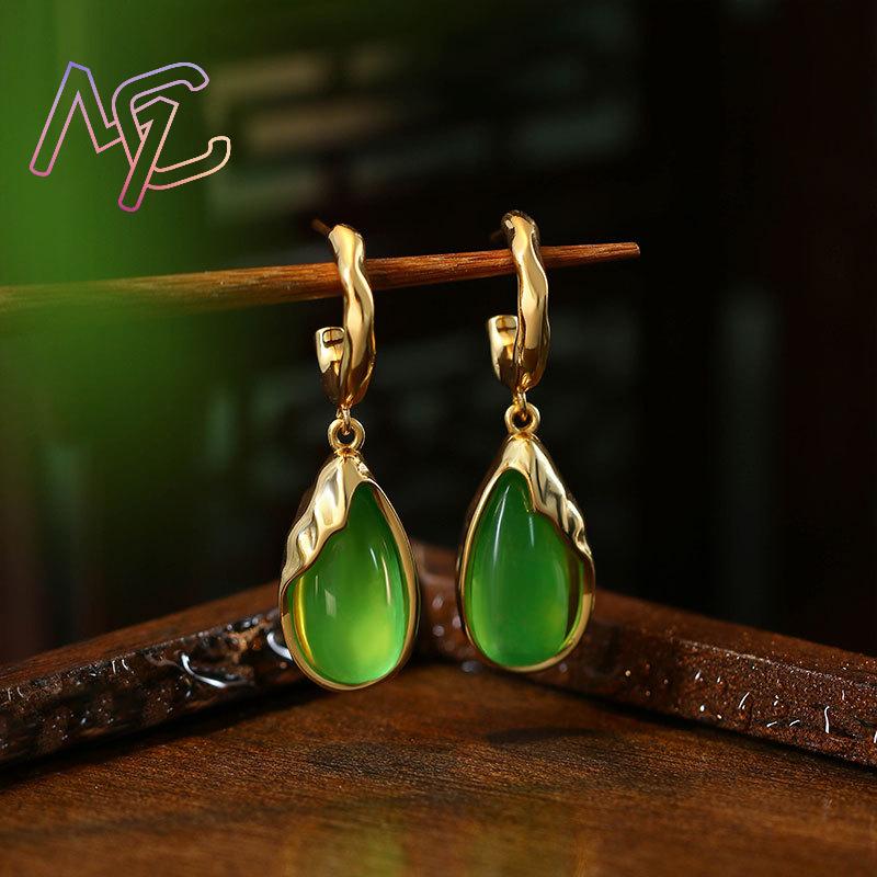 أقراط قطرة الماء من اليشم الأخ - مراجعة Drop Earrings وسعره