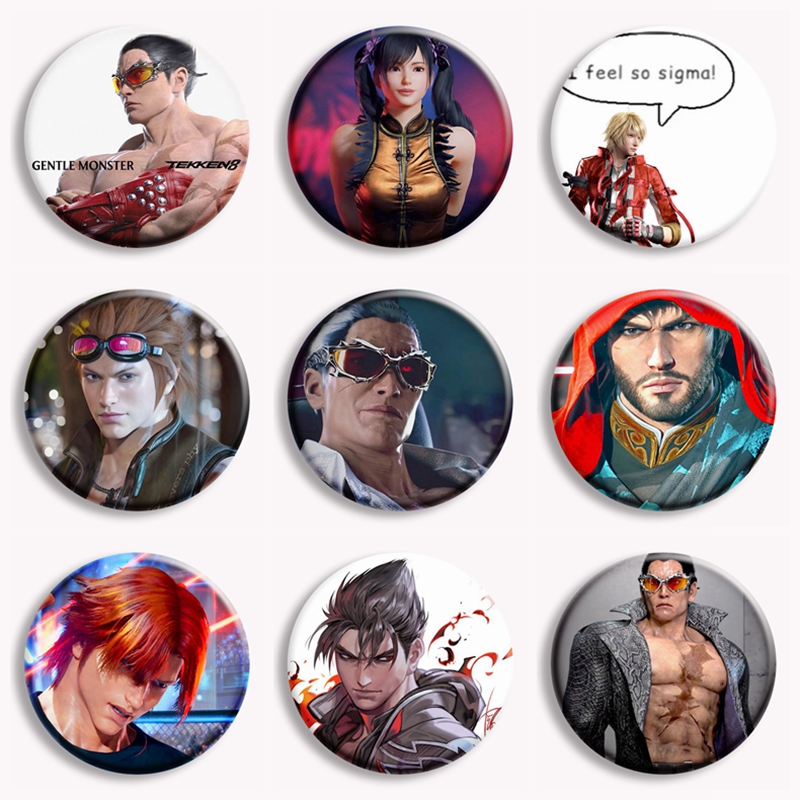 حار لعبة Tekken 8 شخصية أنيمي  - مراجعة Vintage Brooch Pin وسعره