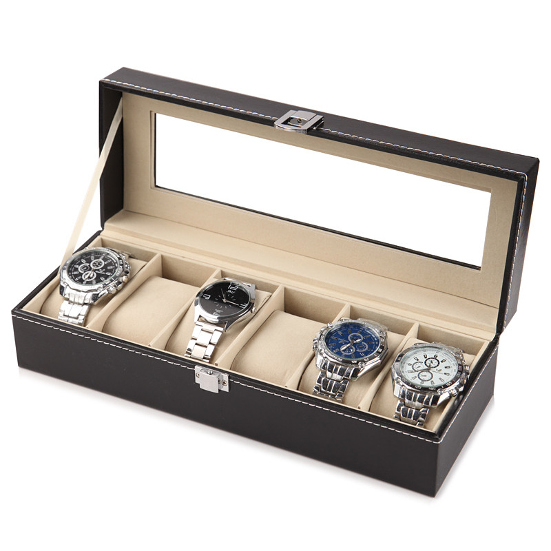 صندوق تخزين ساعات جلدي أوروبي، - مراجعة Watches Jewelry Holder وسعره