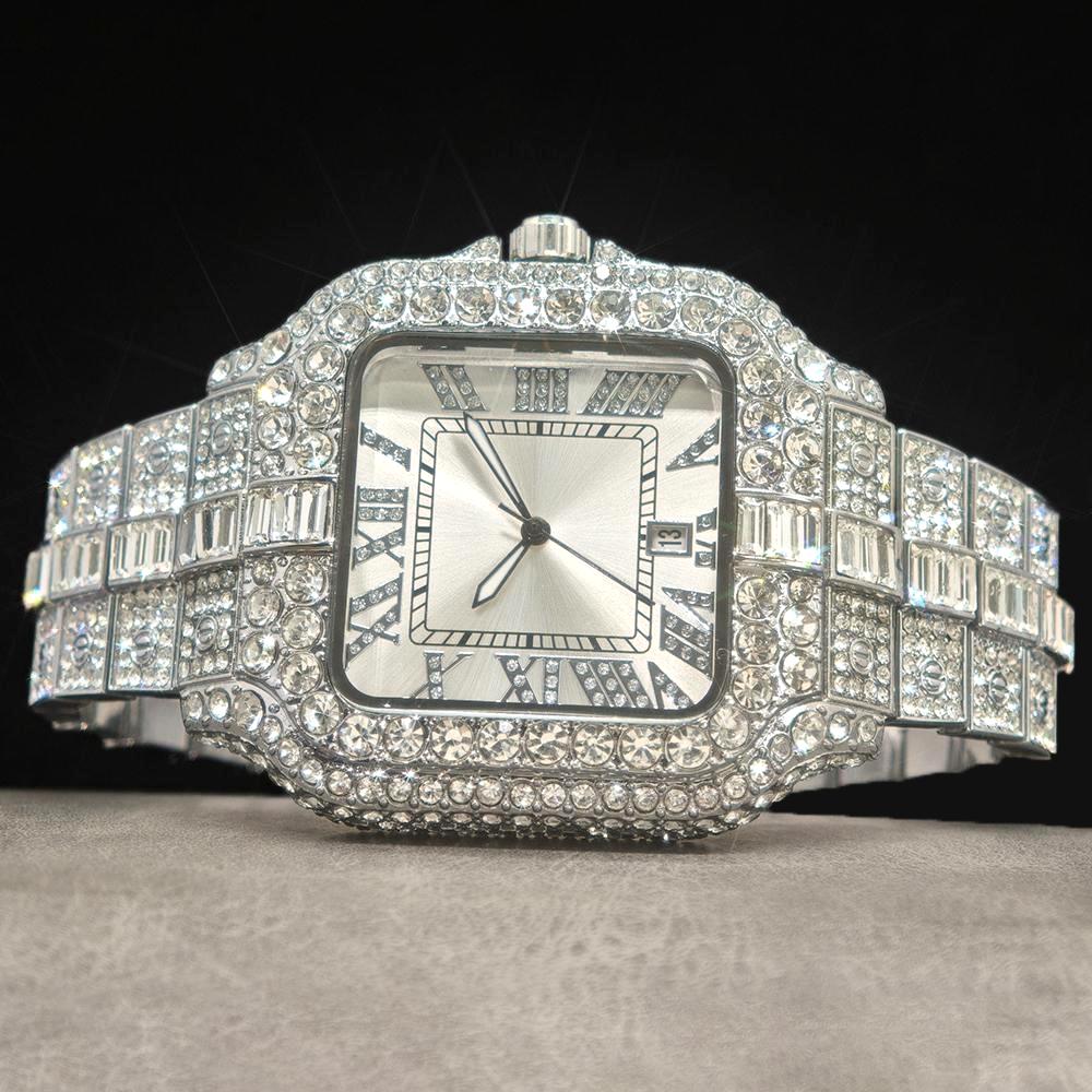 ساعة ماسية فاخرة للرجال ماركة  - مراجعة Jewelry And Watches Luxury Brand وسعره