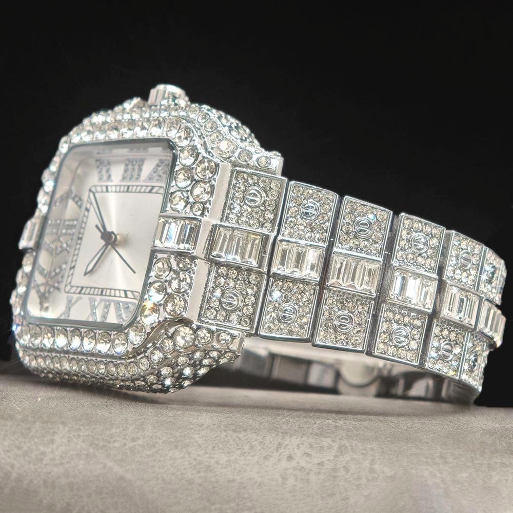 ساعة ماسية فاخرة للرجال ماركة  - مراجعة Jewelry And Watches Luxury Brand وسعره