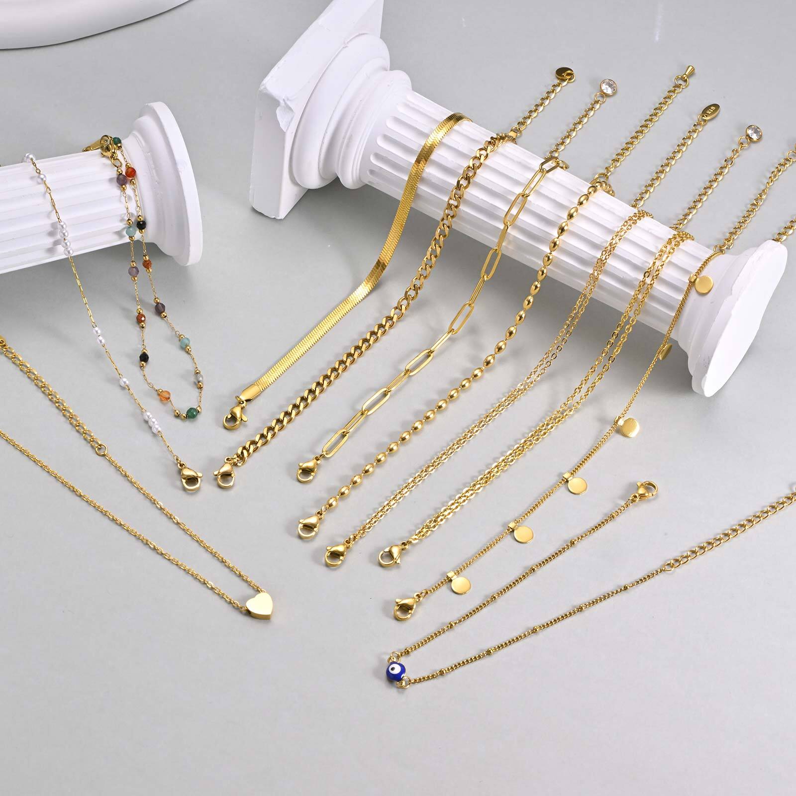 سوار خلخال ذو طبقات مطلية بالذ - مراجعة Jc Jewelry & Watches Reviews وسعره