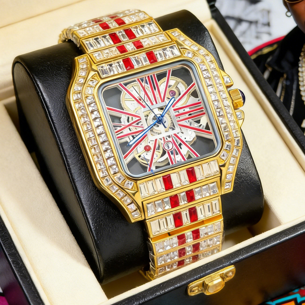 ساعة يد رجالية فاخرة مرصعة بال - مراجعة Jewelry And Watches Luxury Brand وسعره