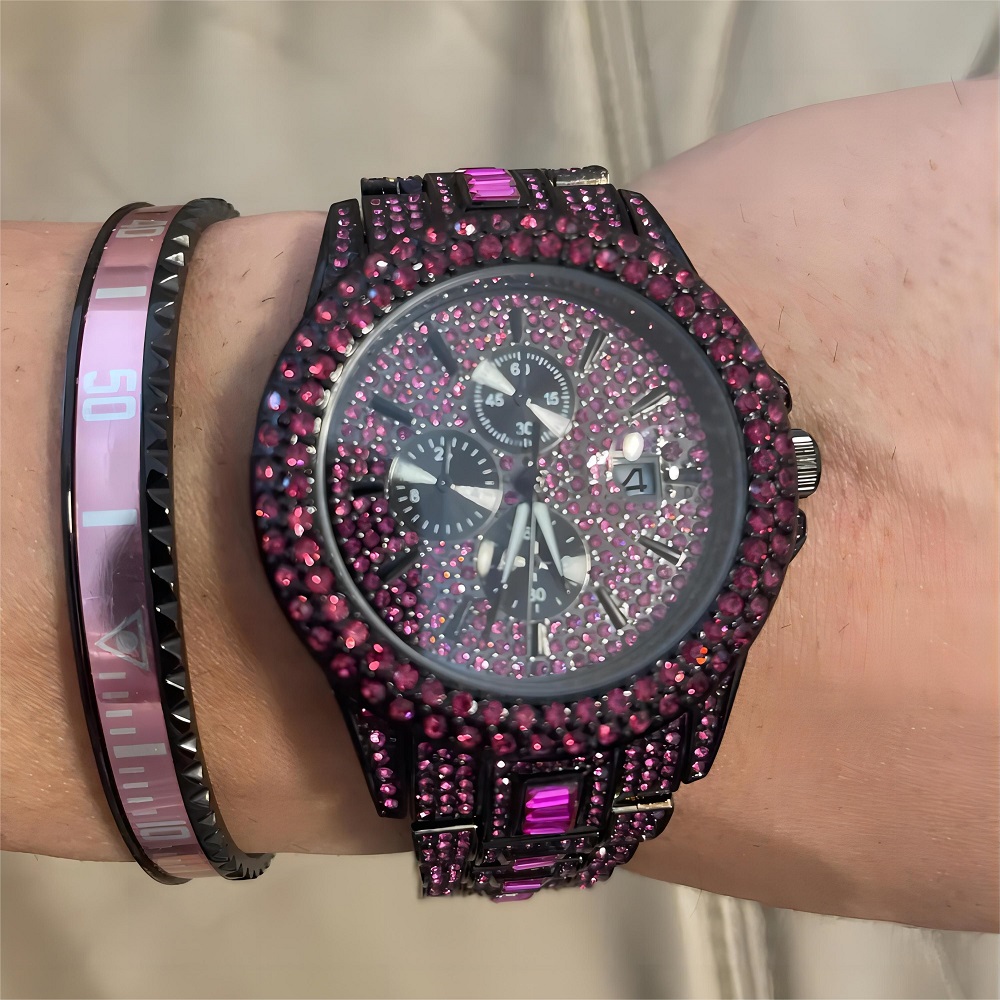 حار بيع الأحمر الجليد ووتش للر - مراجعة Jewelry And Watches Luxury Brand وسعره