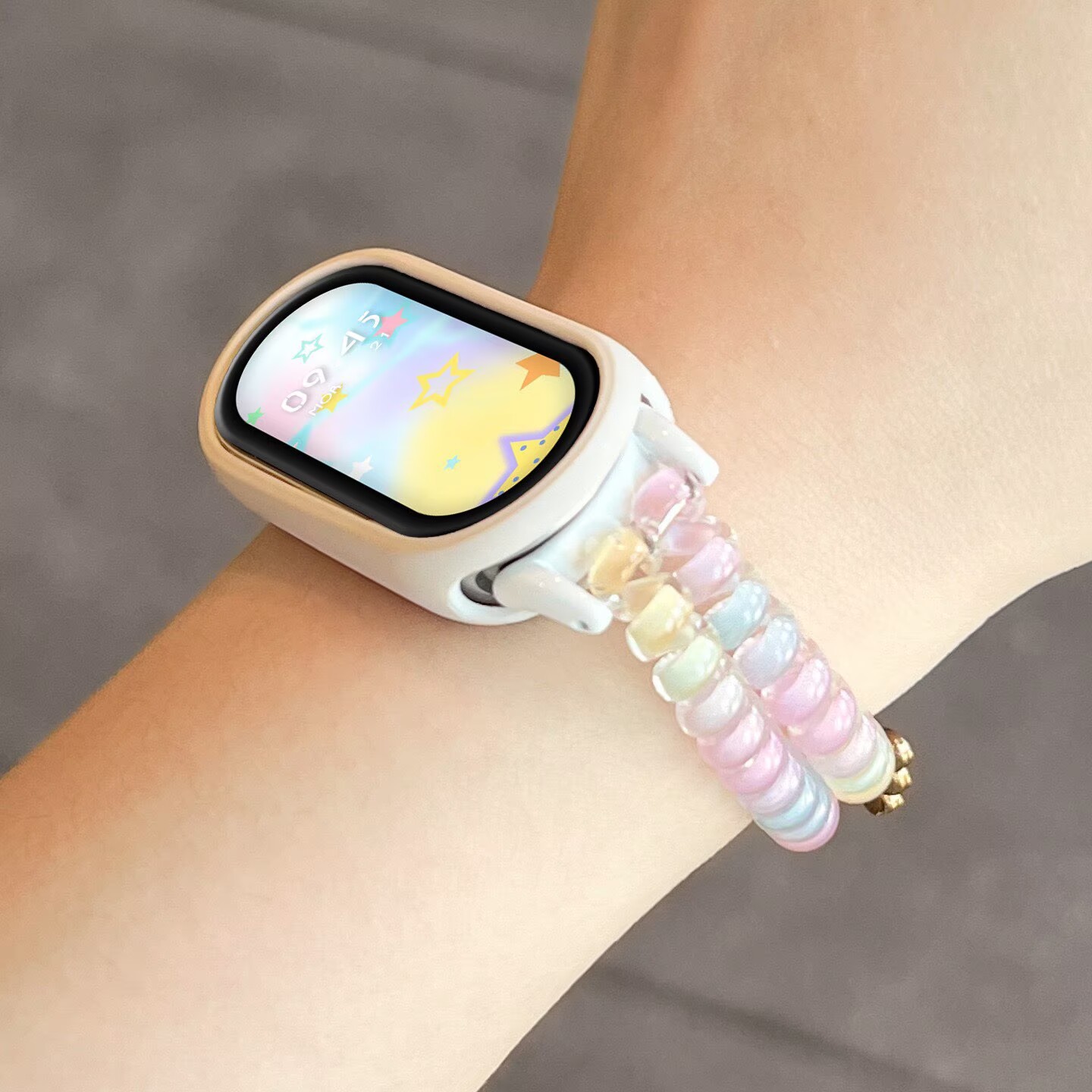حزام خرز مسطح بتدرج ألوان الحل - مراجعة Jewelry Watches For Kids وسعره