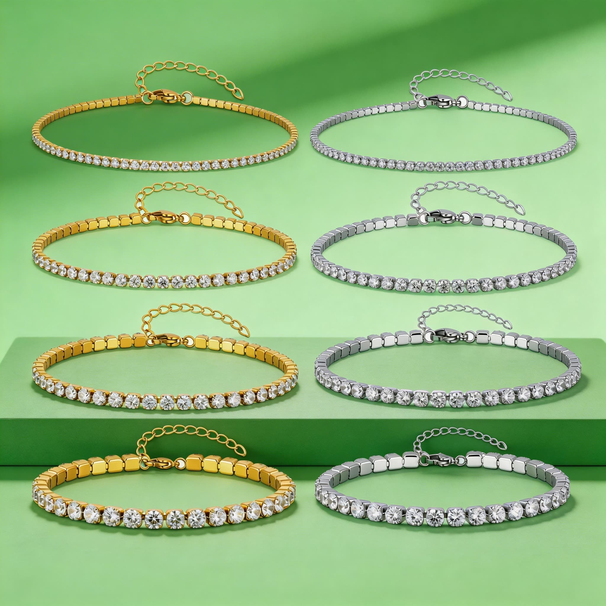 سلسلة كاحل فاخرة من الزركون 2/ - مراجعة Jc Jewelry & Watches Reviews وسعره